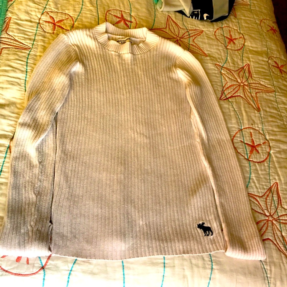 White Long Sleeve Turtleneck